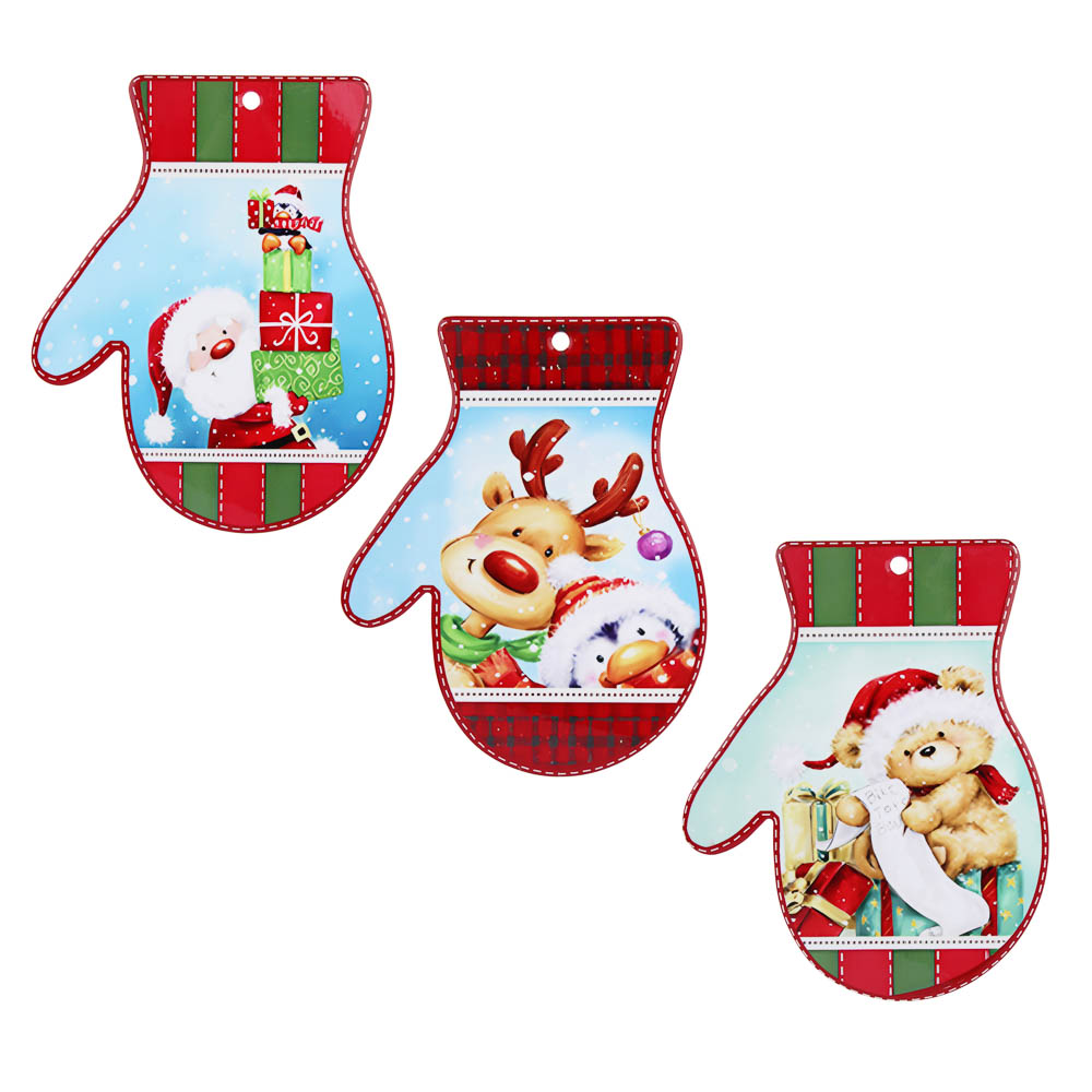 Варежка Подставка под горячее, 20х25см, керамика, 3 дизайна