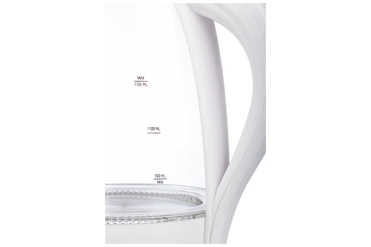 Чайник электрический Energy E-262 белый 1,7л стекло/пластик164104