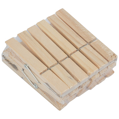 Набор прищепок деревянных 12 шт