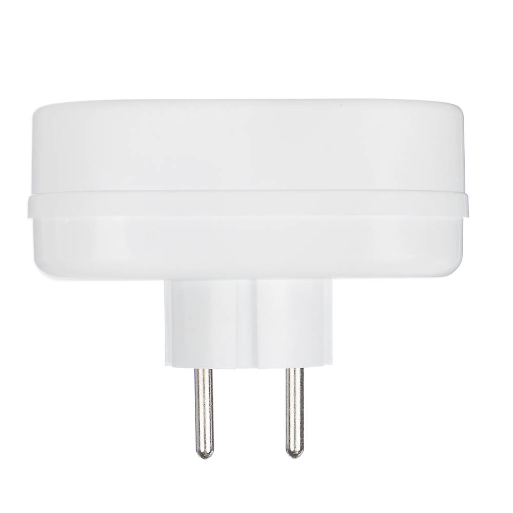 TOKER Разветвитель 2 гнезда б/заземления 250В