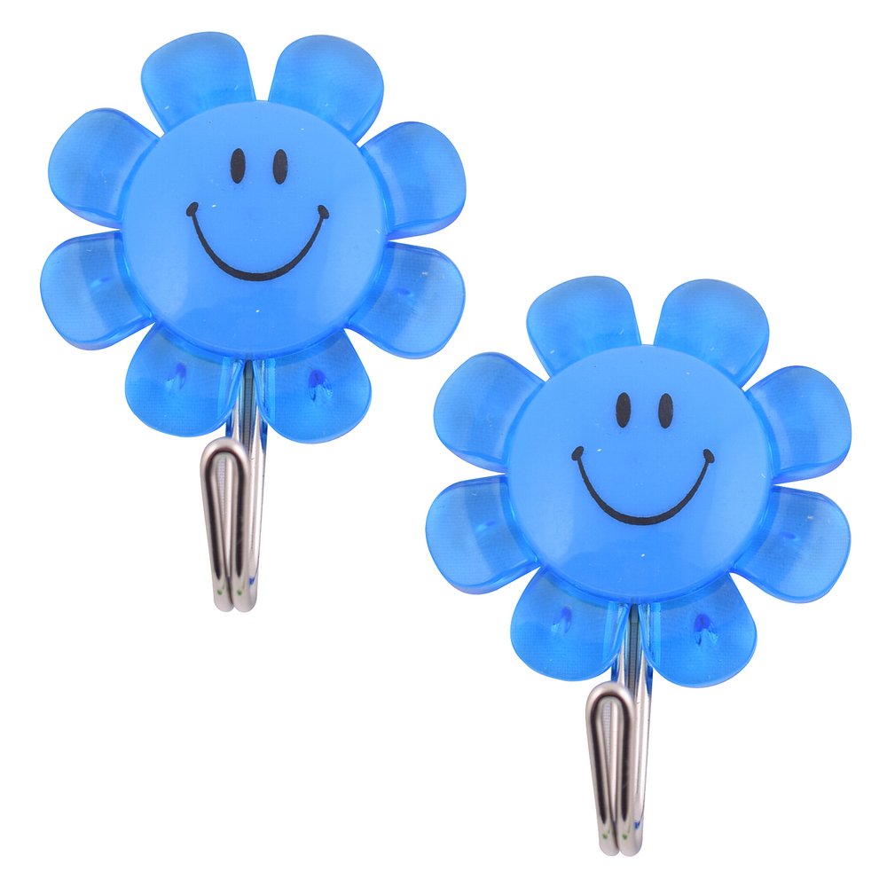 Набор из 2-х крючков "Улыбка с цветком "