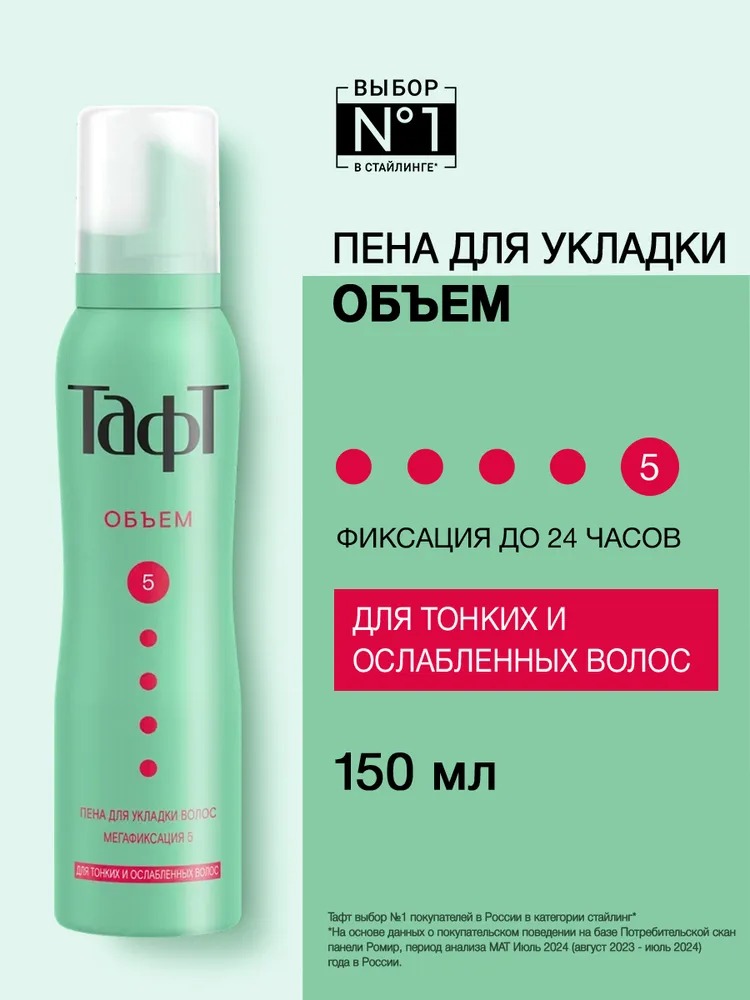 TAFT Объём пена мегафиксации 150мл