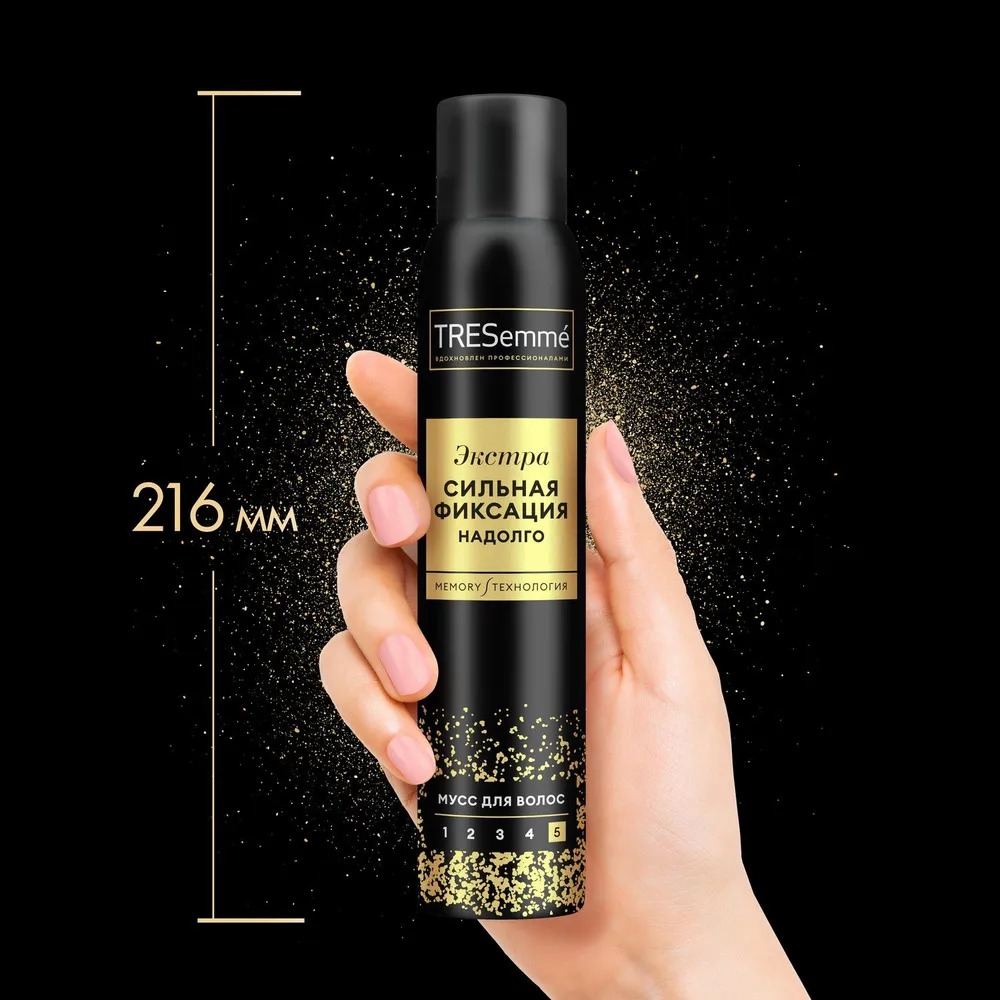 Tresemme мусс для укладки волос Egl экстрасильная фиксация 200мл