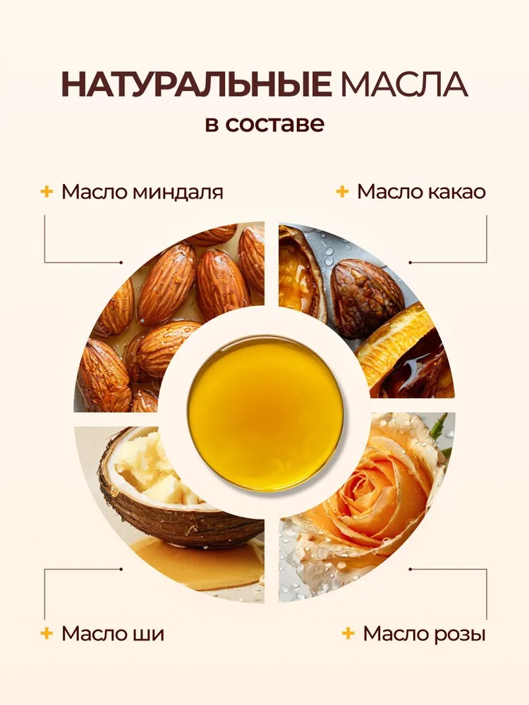 Beauty Desserts Бальзам для губ миндальный восстановление и питание 3.6г