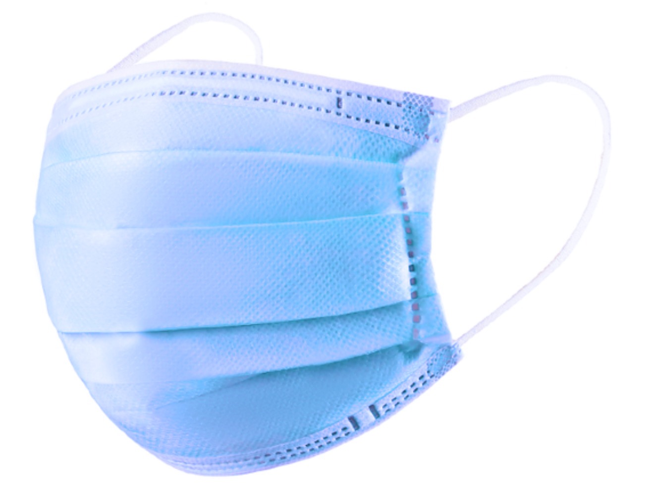 Маска трехслойная,фильтр мельтблаун 5шт