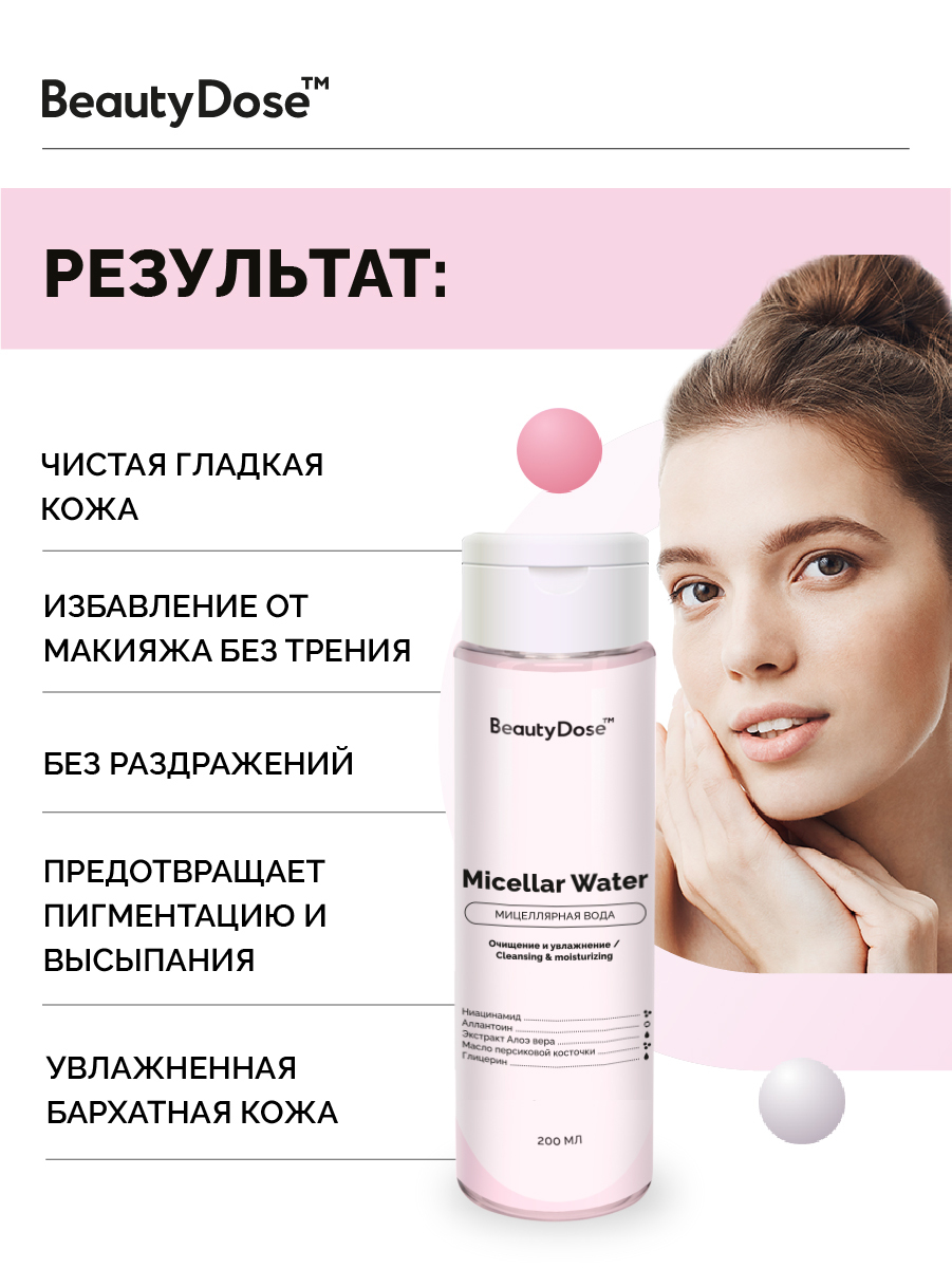 BeautyDose Мицелярная вода для всех типов кожи 200мл