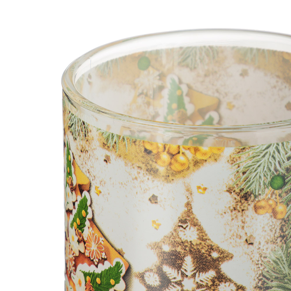 Зимний микс Кружка 320мл, стекло, 3 дизайна