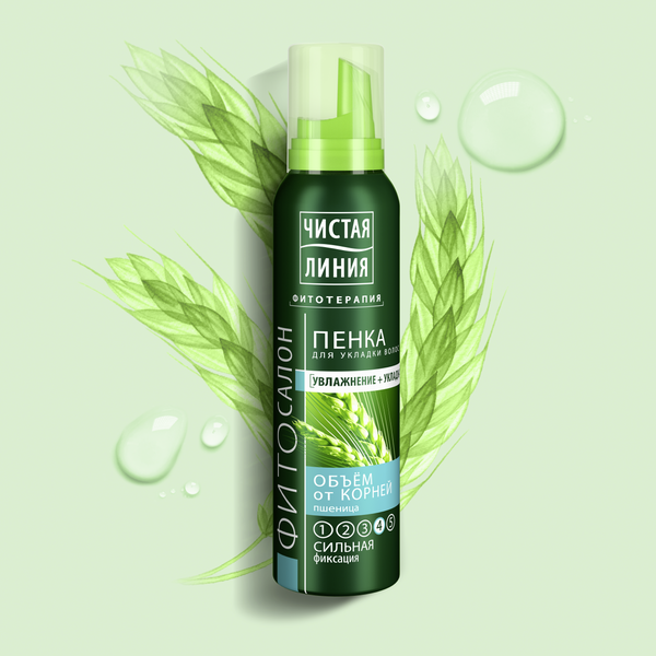 Ч/линия пенка для волос объем от корней 150мл