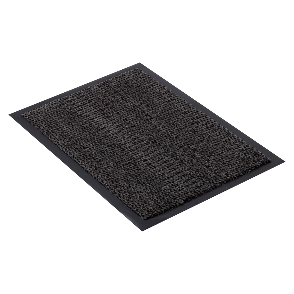 VETTA Коврик придверный Сатурн 40х60 см, ПВХ, полипропилен, 2 цвета: серый / коричневый