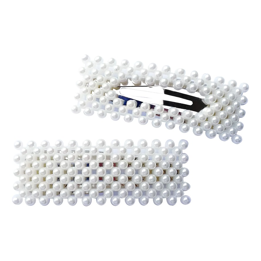 Украшение д/волос (зажим №2) с жемчугом 2шт 44182