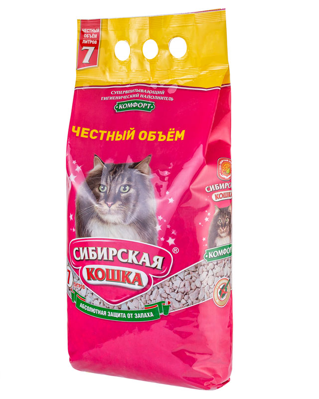 Сибирская кошка Наполнитель Комфорт 7л