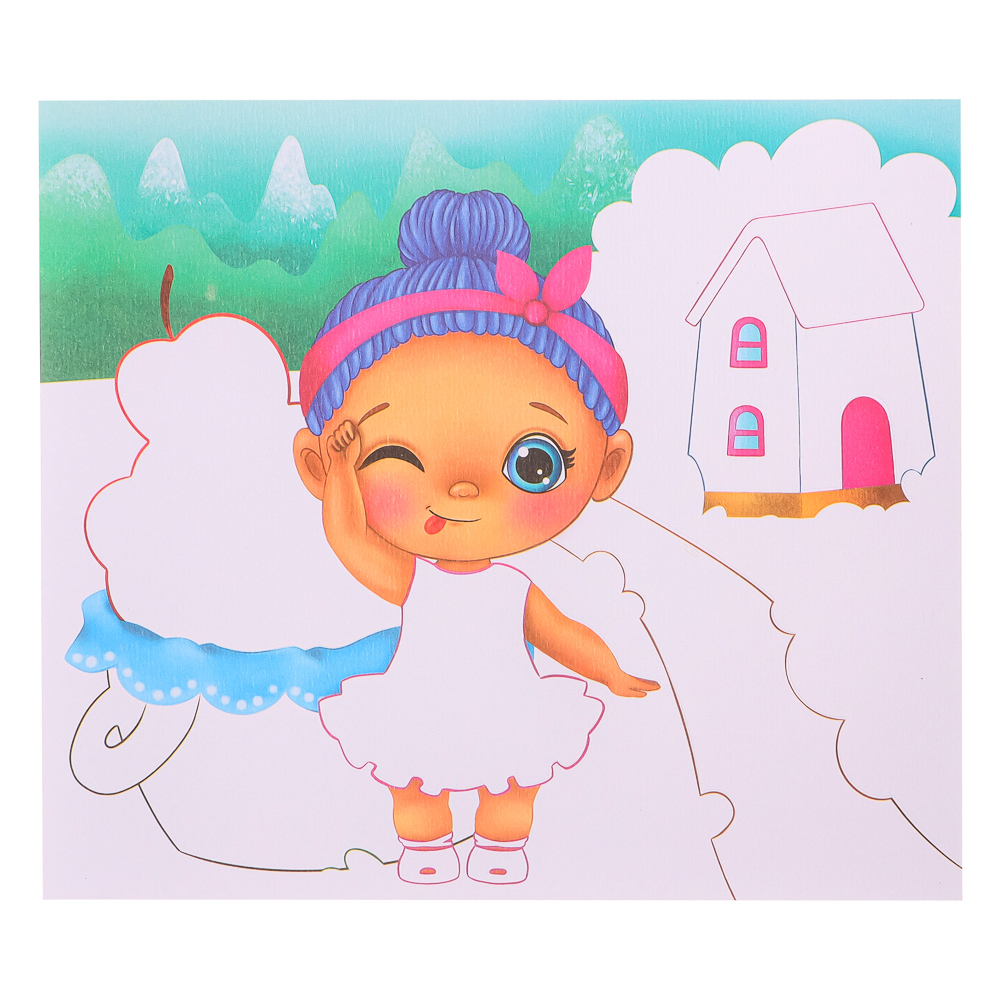 ХОББИХИТ Картина песком "Малыши из Лиландии"