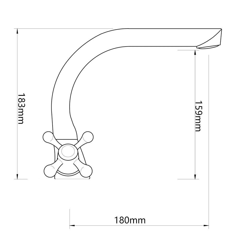 СоюзКран Смеситель д/кухни поворотный излив SK01-G208