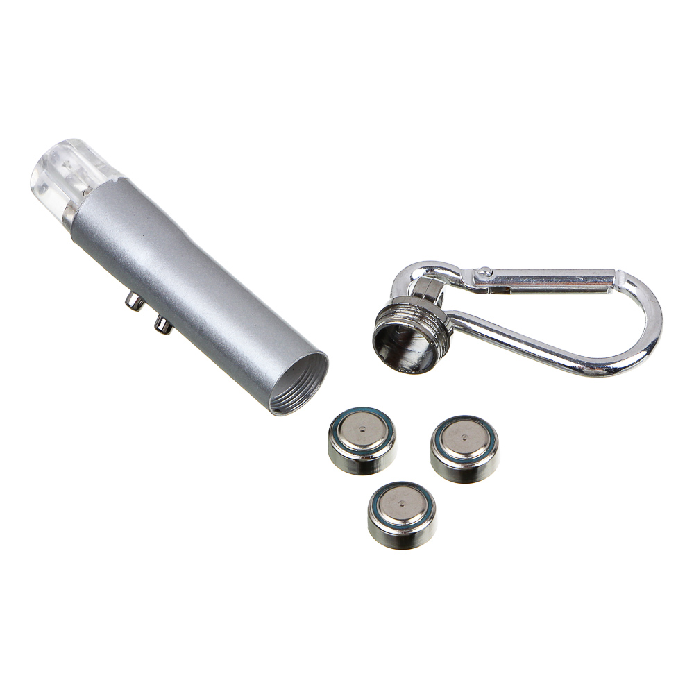 Ермак Фонарик-брелок на карабине 3xLR44