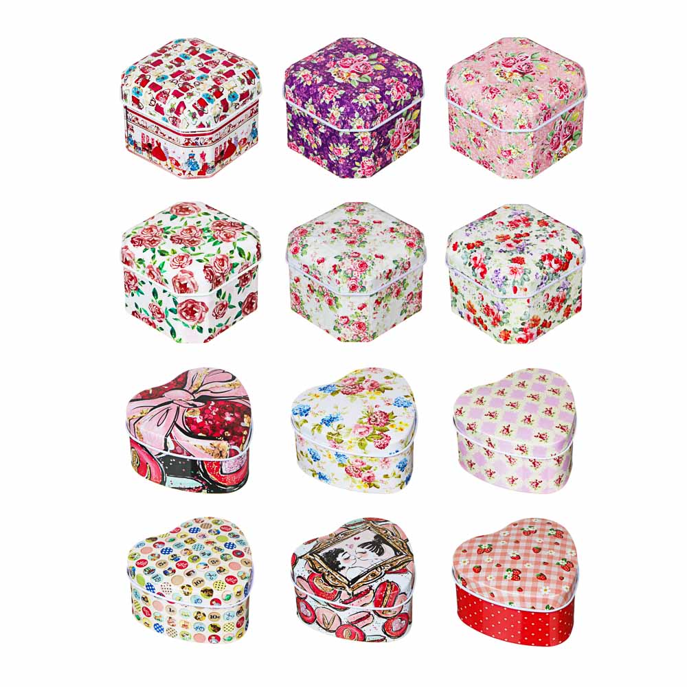 Шкатулка металлическая 7х6,5х3,7см