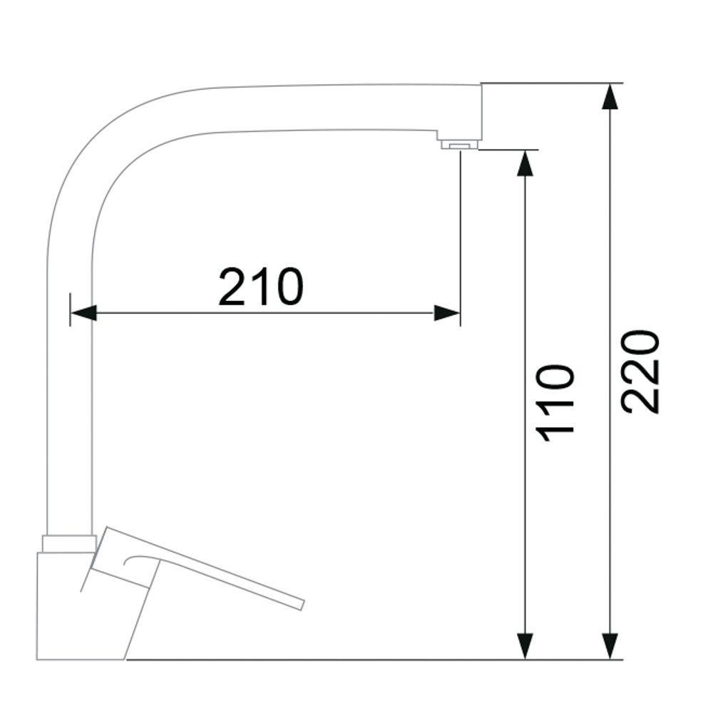 СоюзКран Смеситель д/кухни поворотный излив SK01-G131