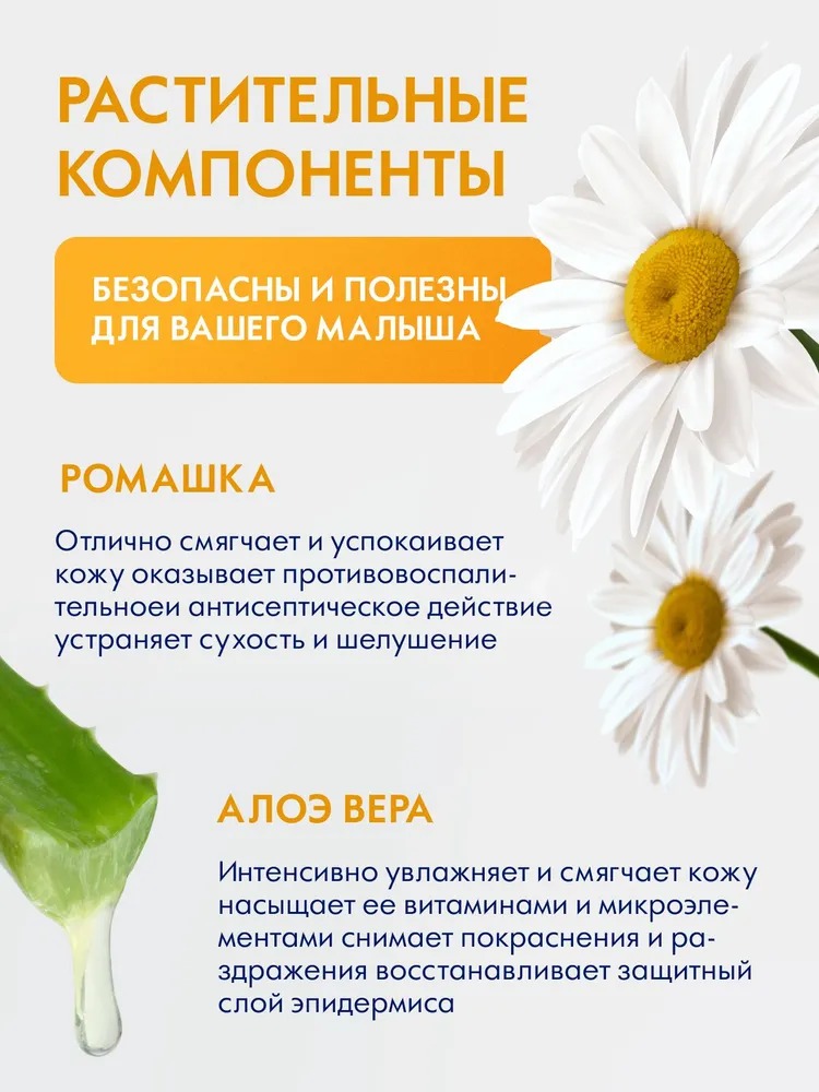 Bioteq Kids Детский нежный гель для подмывания с ромашкой и алоэ 500мл