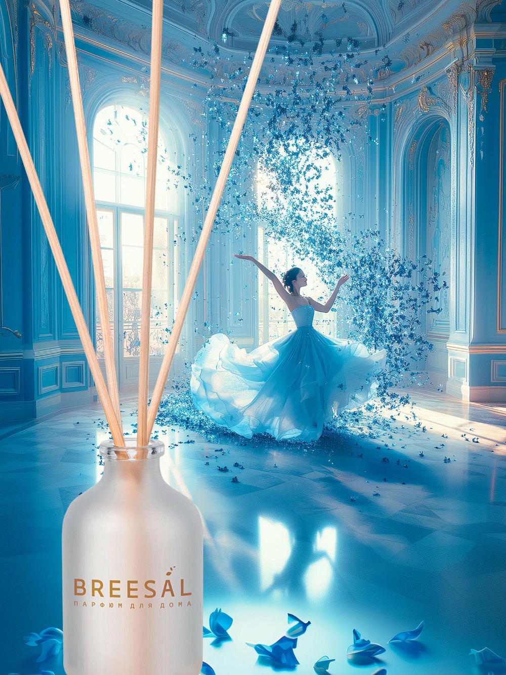 Breesal ароматический диффузор Aroma Shere с палочками 40мл (Сладкие грезы)
