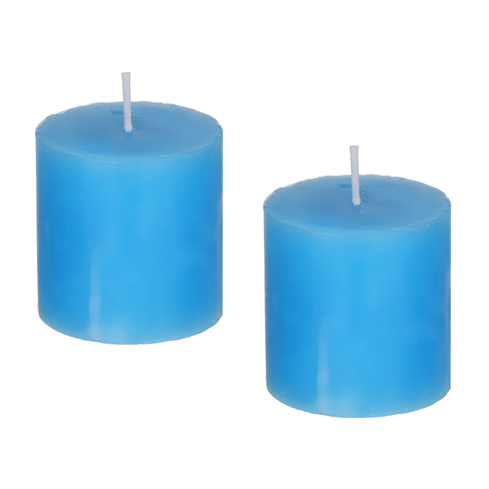 LADECOR Набор свечей, 2 шт, 5x5 см, парафин, 6 цветов