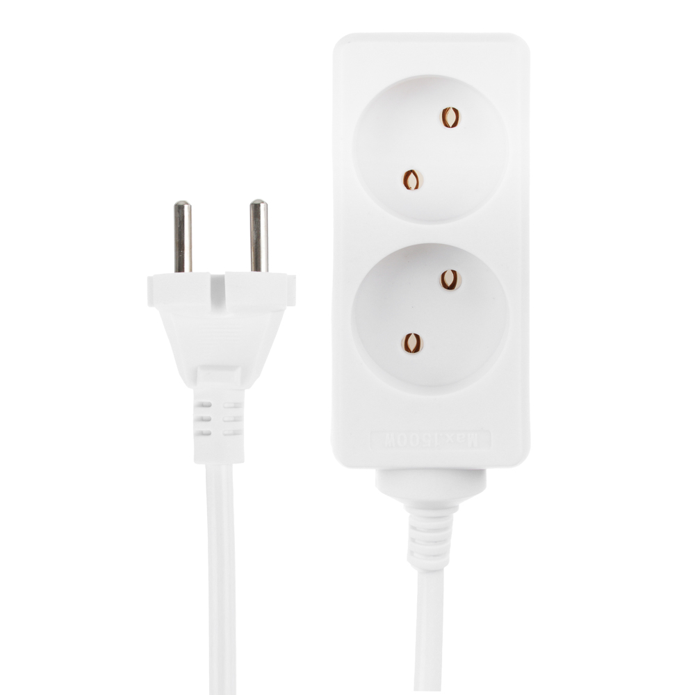 FORZA Удлинитель 2 гнезда 3м 1500Вт