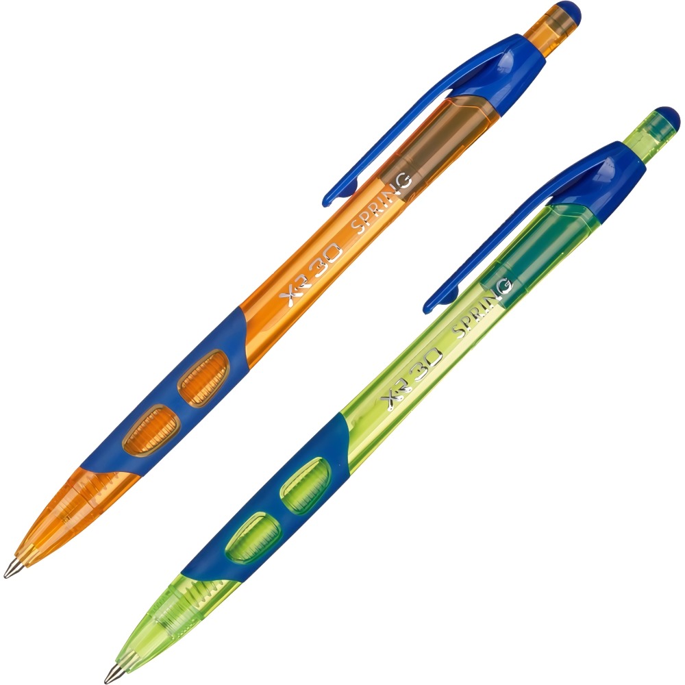 Erich Krause Ручка шариковая автоматическая Spring цвет чернил синий 2шт XR-30 