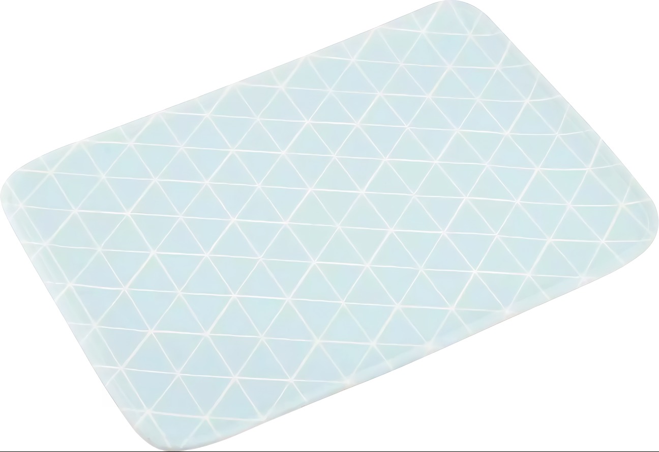 Коврик для ванной с принтом Blue 40*60 см бирюзовый