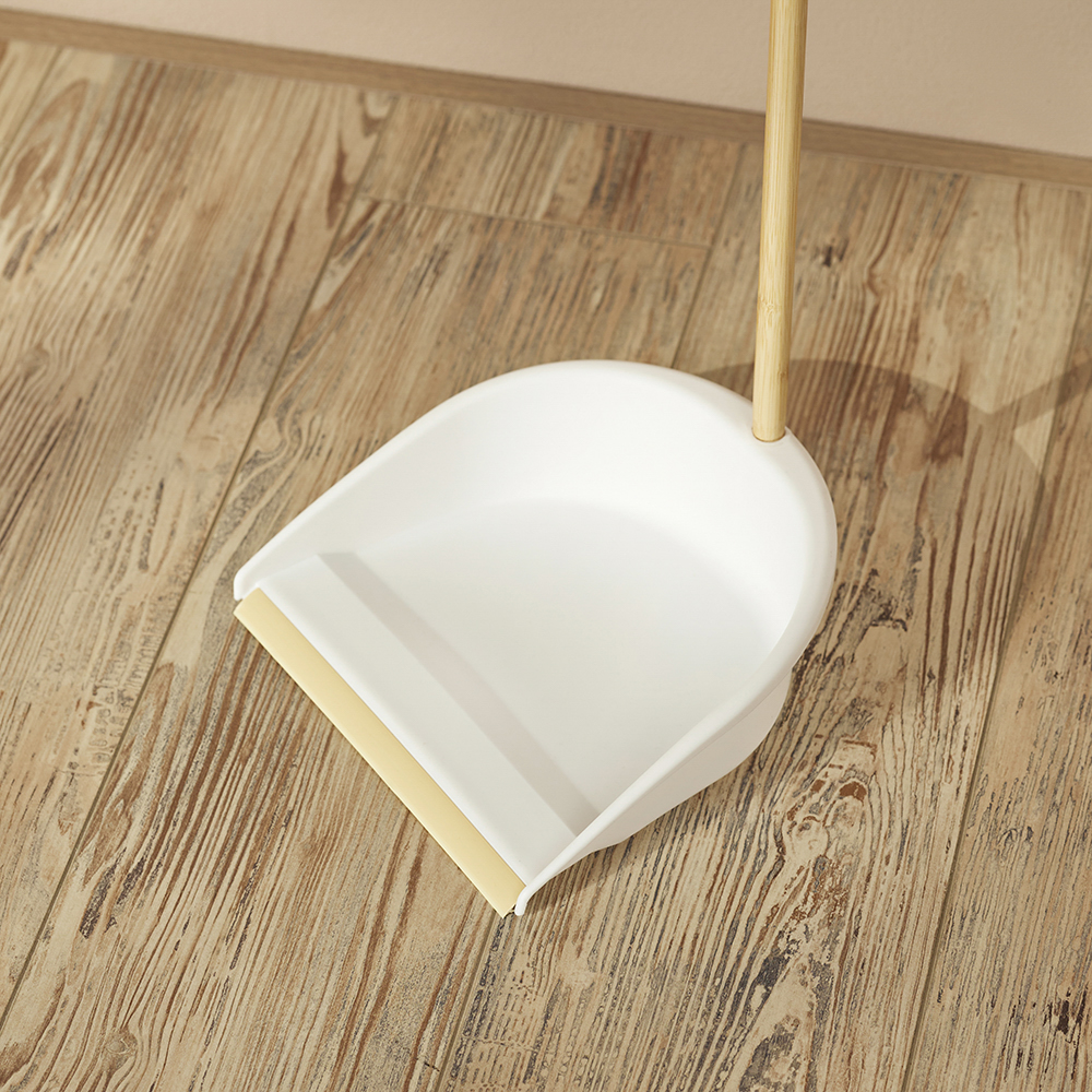 VETTA Набор для уборки: щётка + совок, пластик, молочный бамбук