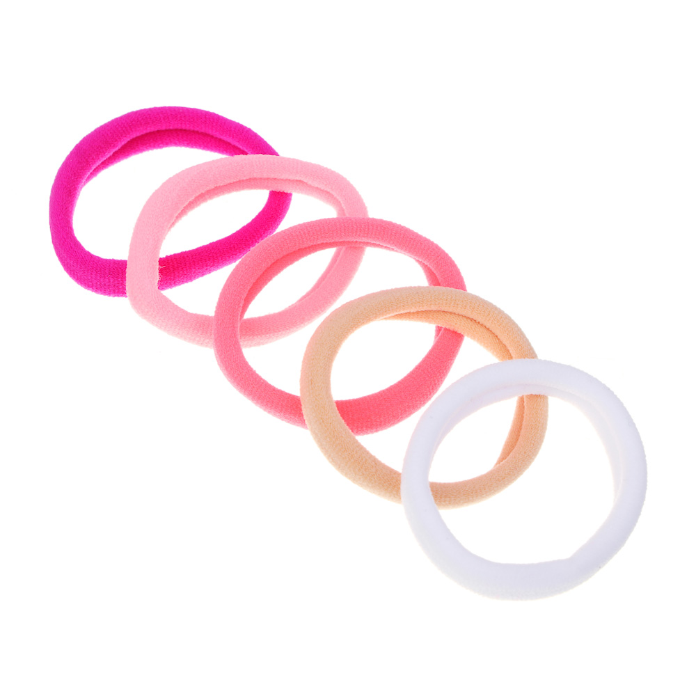 ЮНИLOOK Резинки для волос 5шт, d5см, полиэстер, 3 микса цветов, ACS-53