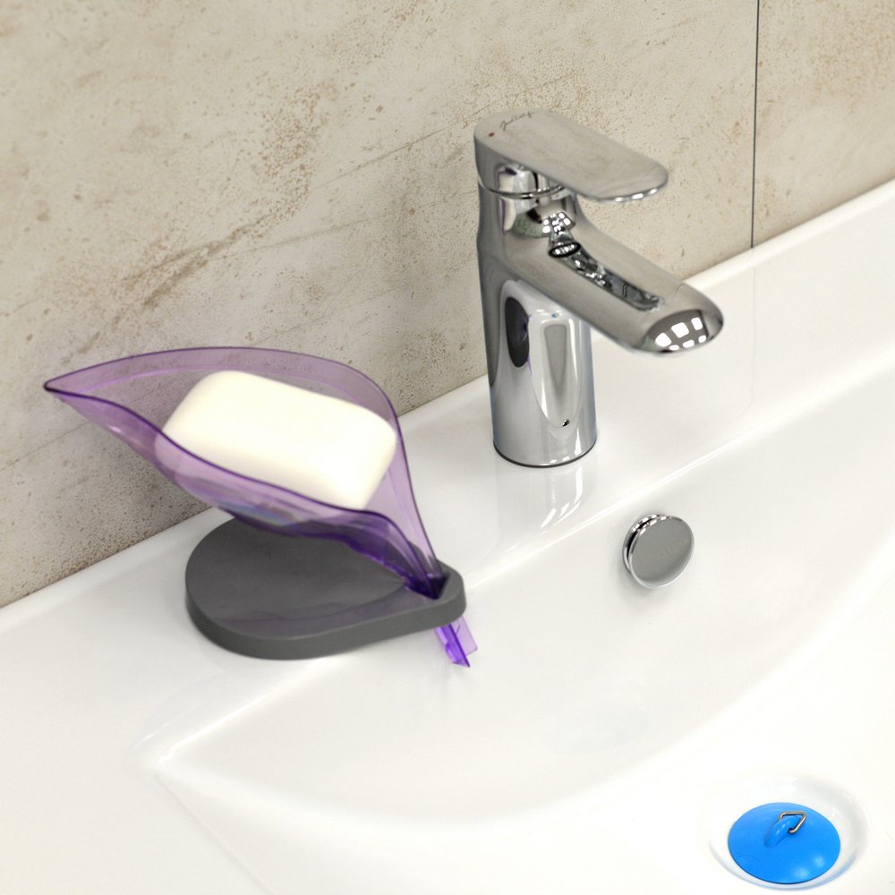 Мыльница с подставкой на присосках "Лепесток"