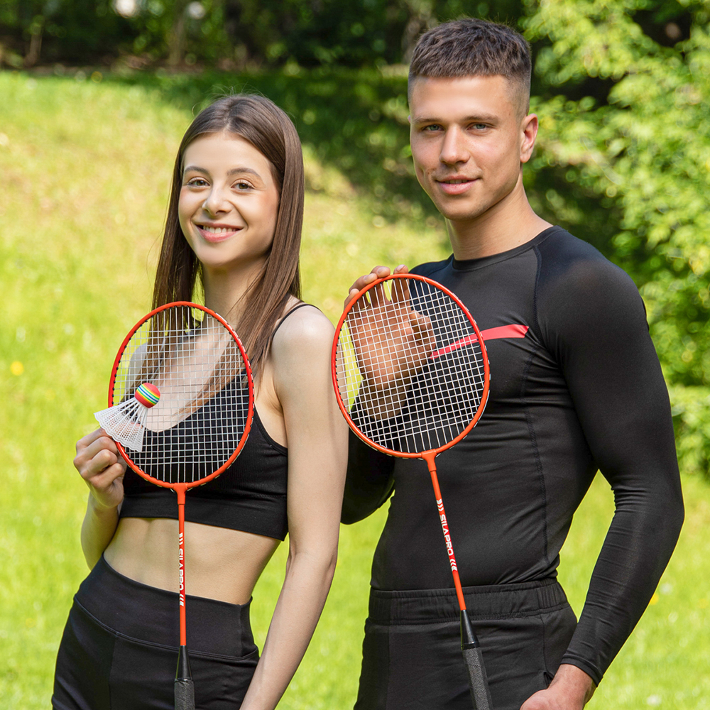 SILAPRO Набор бадминтона (ракетка-2шт; волан-1шт; чехол-1шт) 