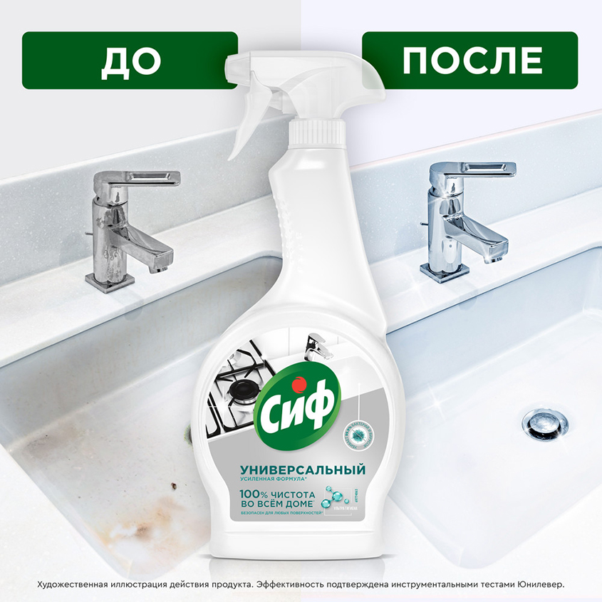 Сиф спрей универсальный чистящий антибактериальный  500мл