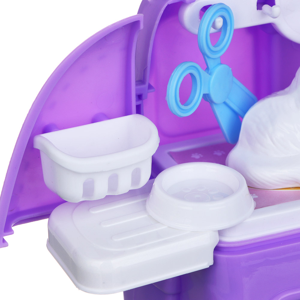 ИГРОЛЕНД Питомец в чемодане с акс., РР, ABS, 10,6*6,5*15см, 2 дизайна