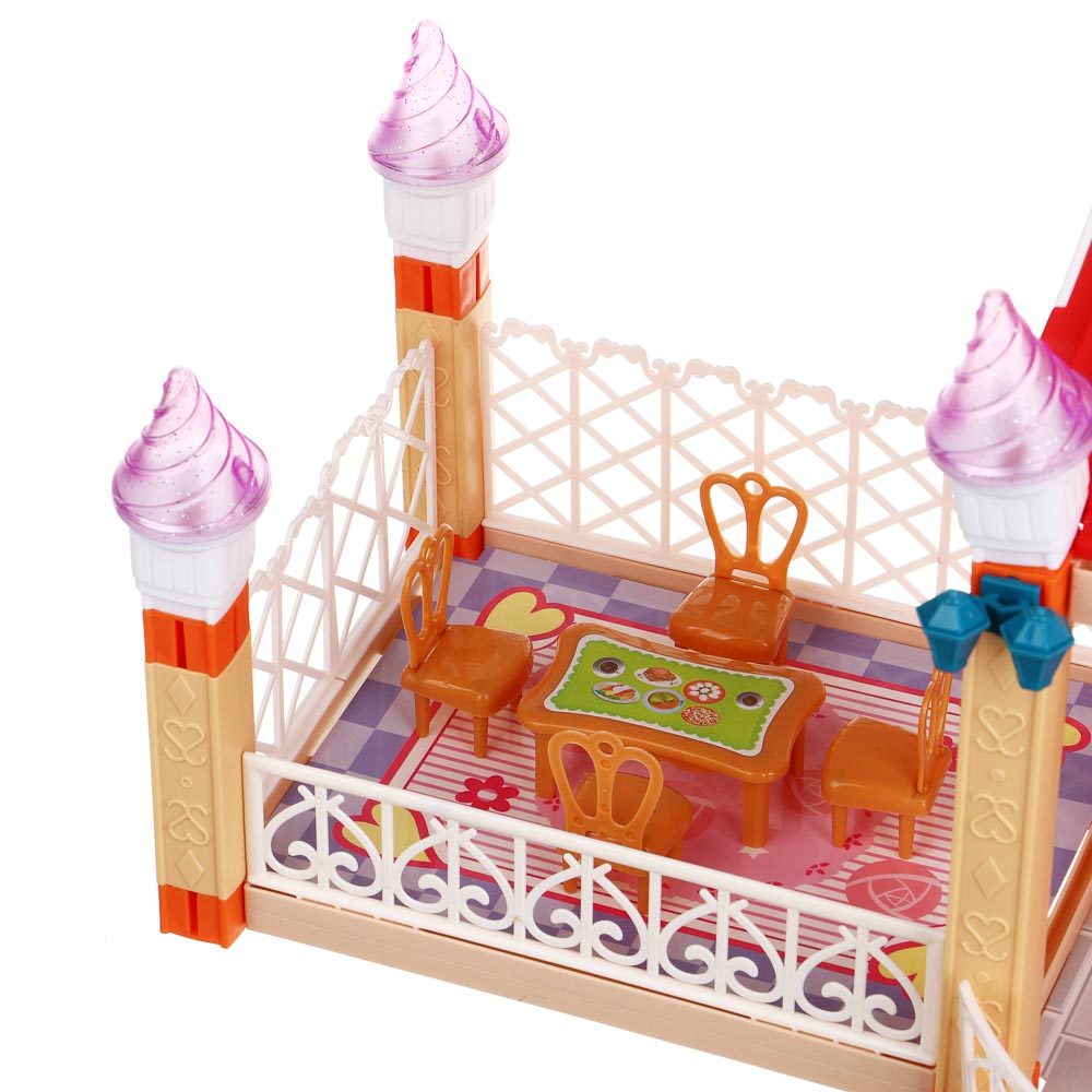 ИГРОЛЕНД Дом для куклы, пластик, РР, 59 пр., 35х6,8х22,5см