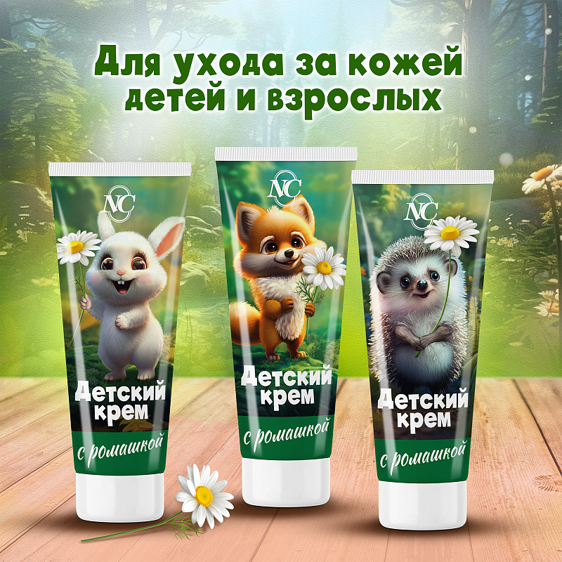 Детский крем с экстрактом ромашки 75мл