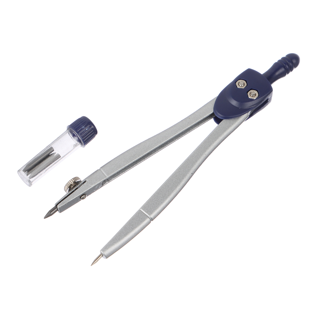 Набор чертежный "Готовальня" 2 предмета (циркуль+пенал)