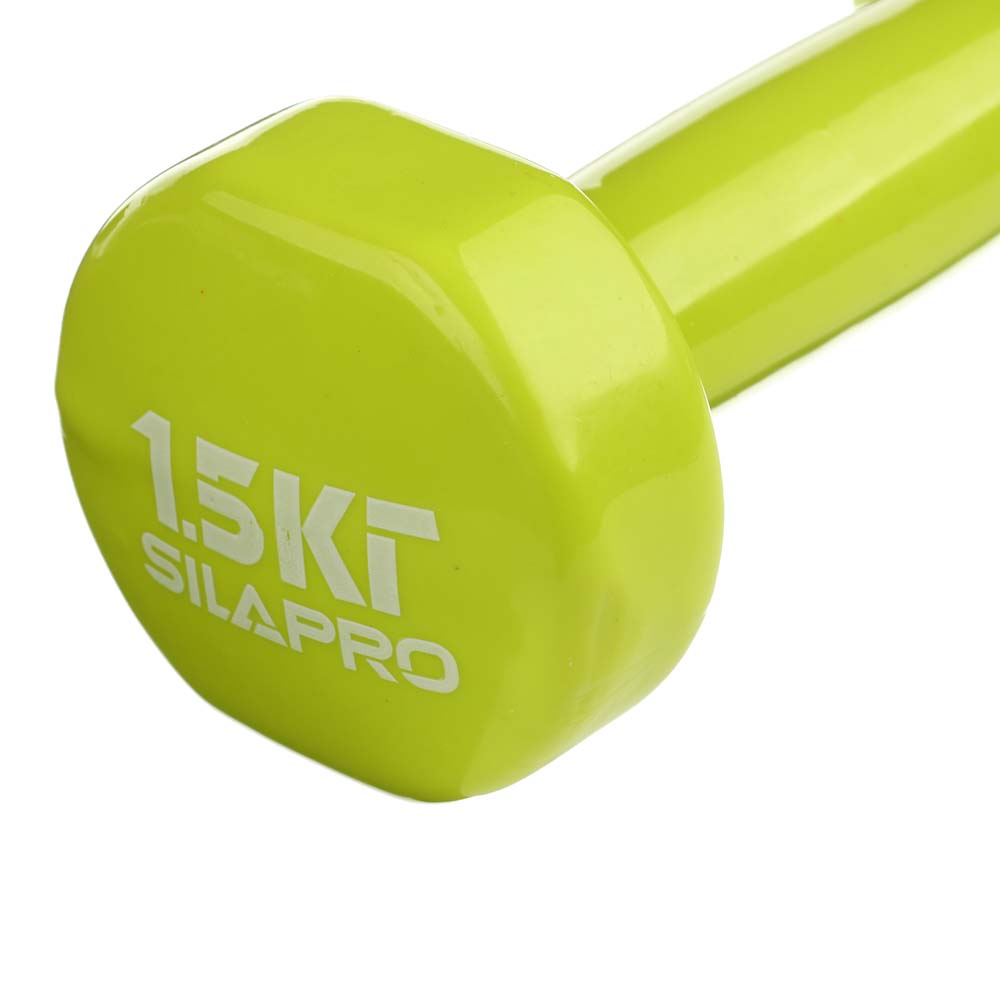 SILAPRO Гантель с виниловым покрытием 1.5кг 
