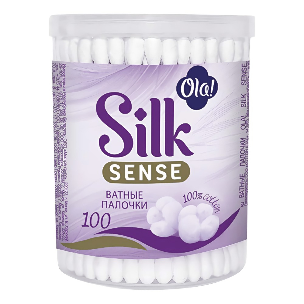 Ola ватные палочки банка Silk Sense 100шт