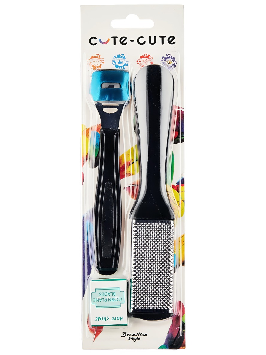 Набор 3 предмета: резак для пяток, терка, набор лезвий 049180