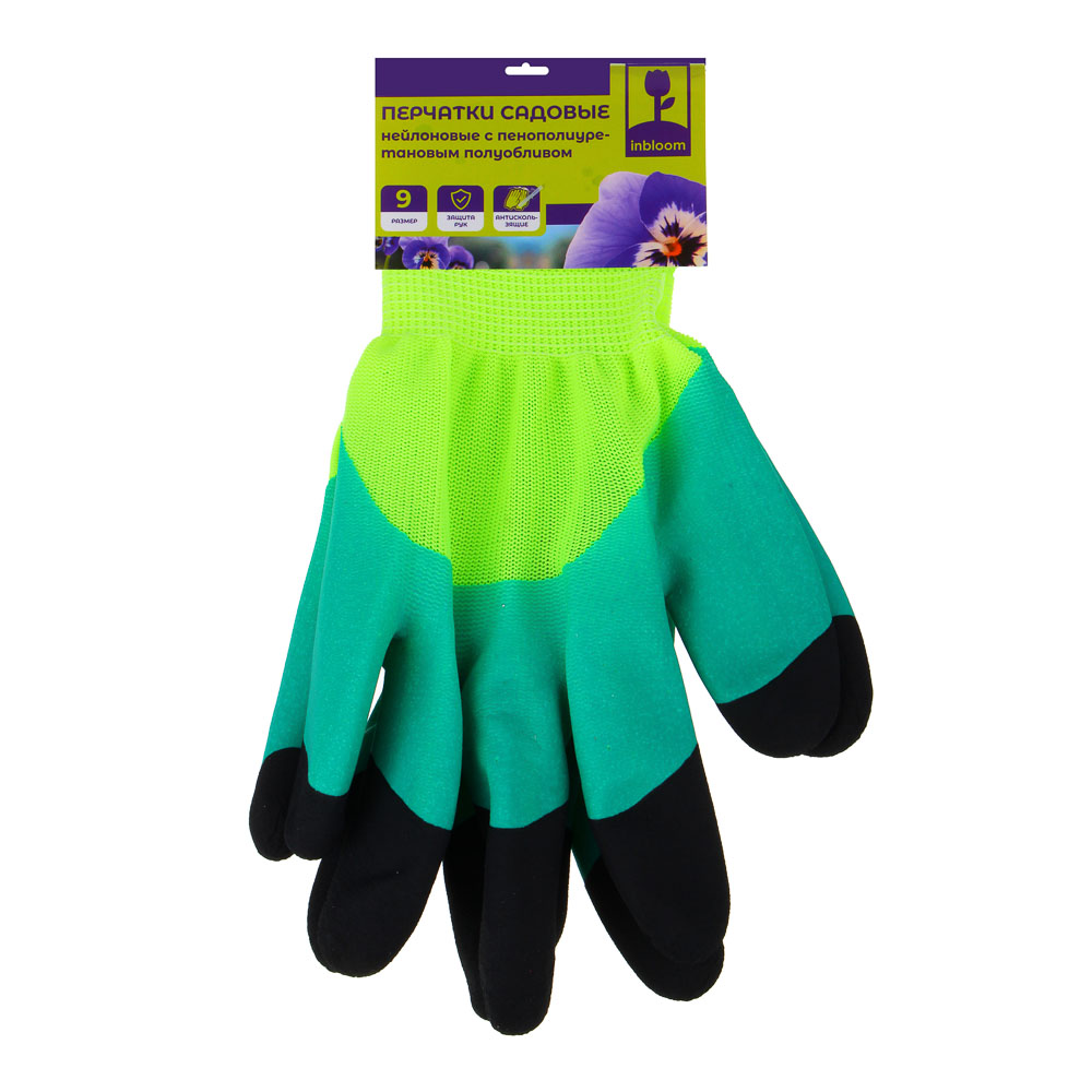 INBLOOM Перчатки садовые нейлоновые с пенополиуреновым обливом INBLOOM Перчатки садовые нейлоновые с пенополиуреновым обливом