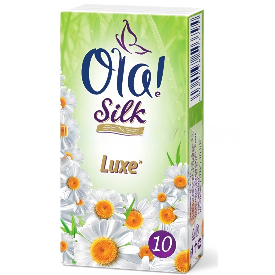 Ola носовые платочки Silk Sense ромашка 10шт