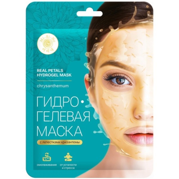 Mi-Ri-Ne Антивозрастная гидрогелевая маска для лица с лепестками хризантемы 30 г