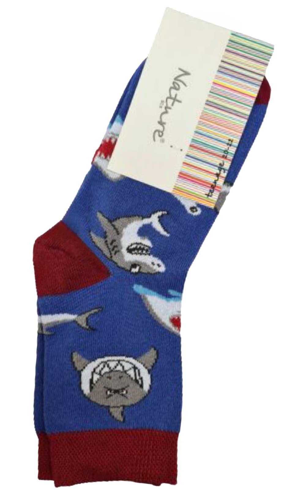 Носки детские демисезон акулы арт.663д синий