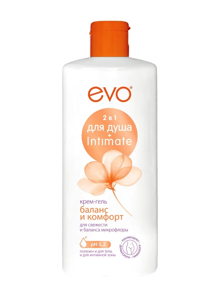 Крем-гель 2в1 для душа и интимной гигиены EVO Баланс и Комфорт 400 мл