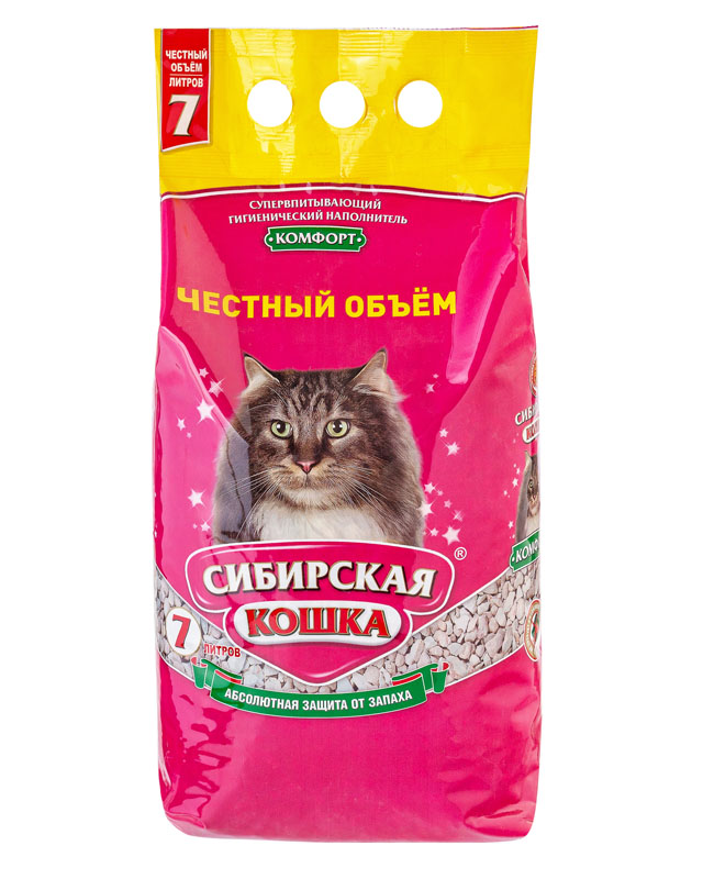 Сибирская кошка Наполнитель Комфорт 7л