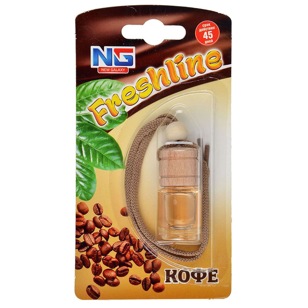 NEW GALAXY Ароматизатор подвесной Freshline кофе, 5 мл NEW GALAXY Ароматизатор подвесной Freshline кофе, 5 мл