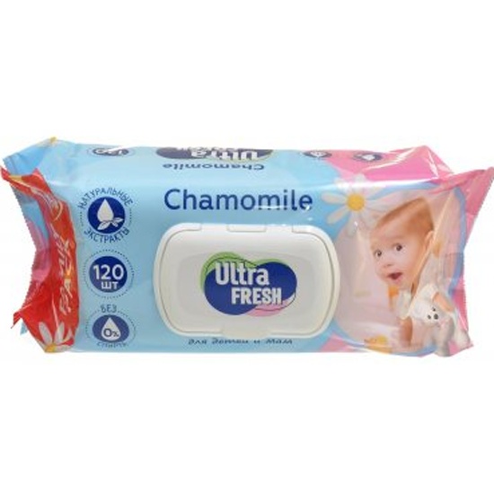 Superfresh/Ultra Fresh Baby влажные салфетки для детей и мам 120/150шт с клапаном