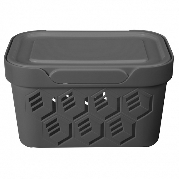 Ящик с крышкой универсальный "Deluxe" 189х132х110мм 1,9л 4332335