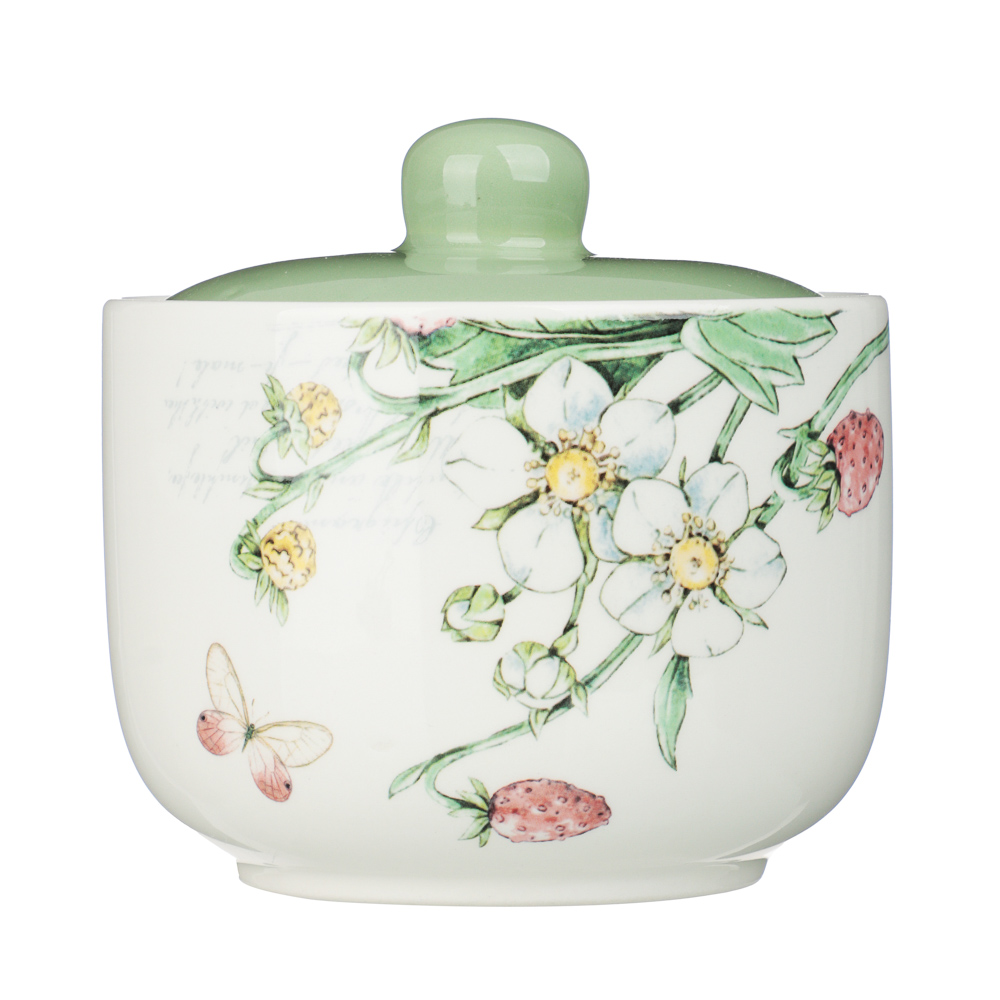 MILLIMI Земляника Сахарница 11*11см, 500мл, керамика