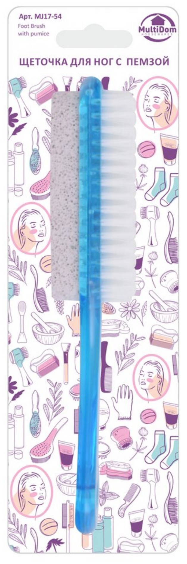 Щеточка для ног с пемзой 