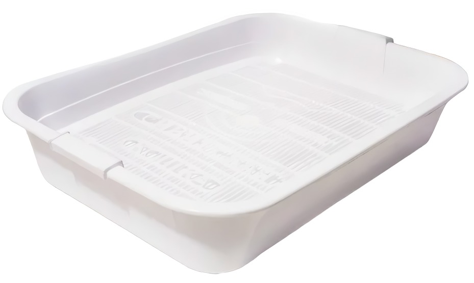 Сибирская кошка Туалет д/кошек с сеткой высокие ножки ПРЕМИУМ 37,5*27*7,5см